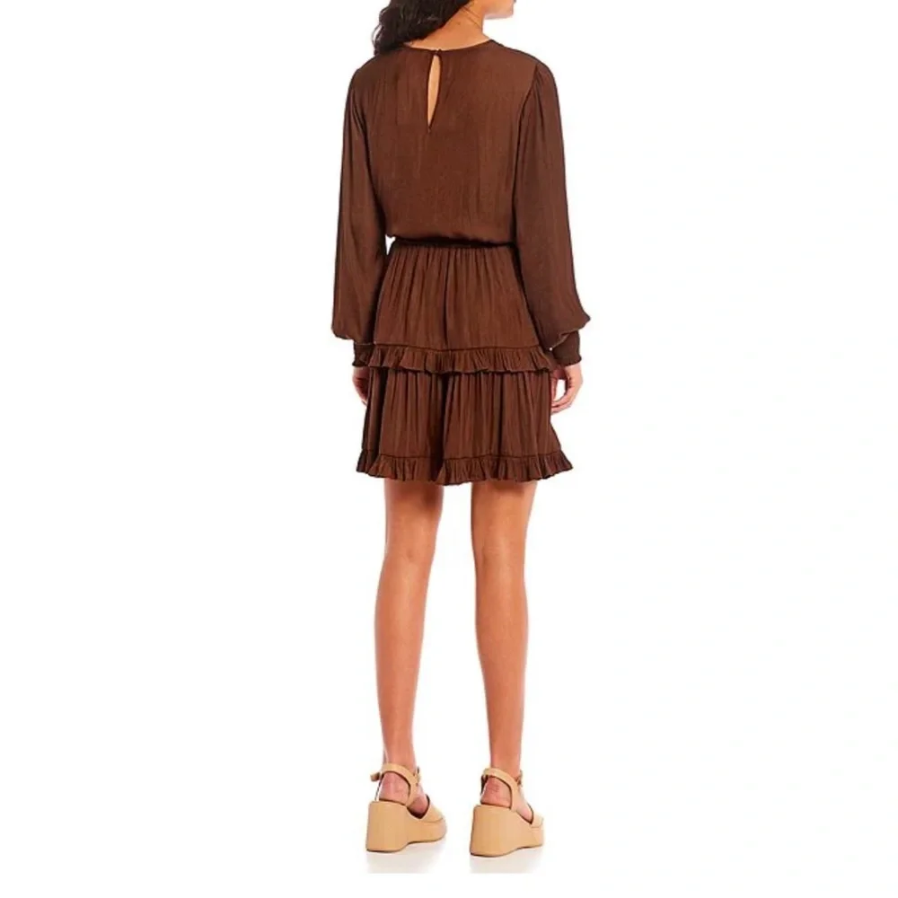 GB Long Sleeve Smocked Dress Small NWT - Picture 2 of 2